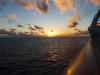 Sunset off the Ruby Princess